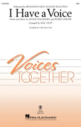 I Have a Voice SAB choral sheet music cover